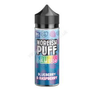 Blueberry Raspberry 100ml Eliquid Shortfill Bottle By Moreish Puff Fruits