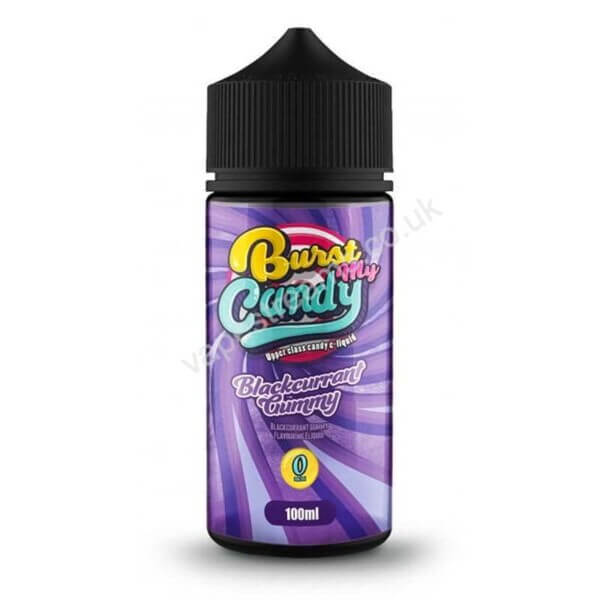 Burst My Candy Blackcurrant Gummy 100ml Eliquid Shortfill Bottle