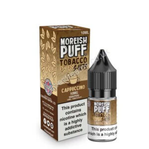 Cappuccino Nic Salt 10ml Eliquid Bottle With Box By Moreish Puff
