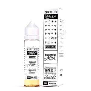 charlies chalk dust mustache milk 50ml eliquid shortfill bottle