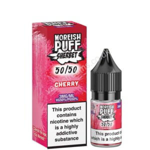 Cherry 10ml 50 50 Eliquid Bottle With Box By Moreish Puff Sherbet 5050