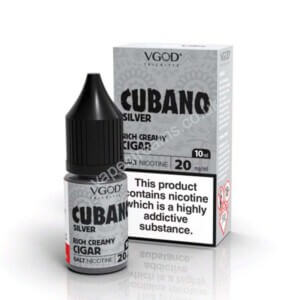 Cubano Silver 10ml Nicotine Salt Eliquid By Vgod