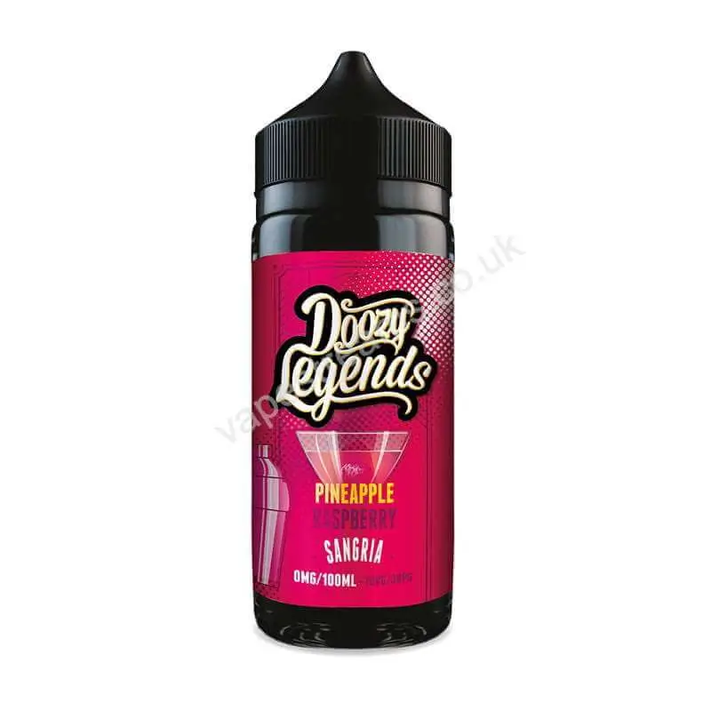 doozy legends pineapple raspberry sangria 100ml eliquid shortfill bottle