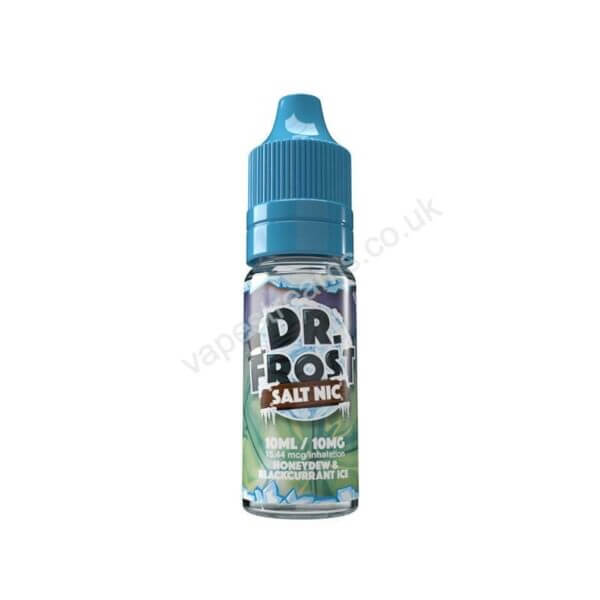 dr frost honeydew blackcurrant ice 10ml nic salt eliquid bottle