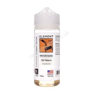 Element Dripper 555 Tobacco 100ml Eliquid Shortfill Bottle