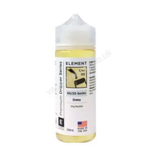 Element Dripper Crema 100ml Eliquid Shortfill Bottle