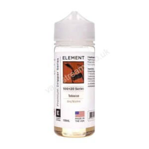 Element Dripper Tobacco 100ml Eliquid Shortfill Bottle
