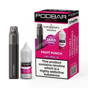 fruit punch podbar salts 10ml bottle x innokin endura s1 disposable vape kit