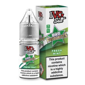 ivg bar favourites fresh mint 10ml nic salt e liquid bottle with box