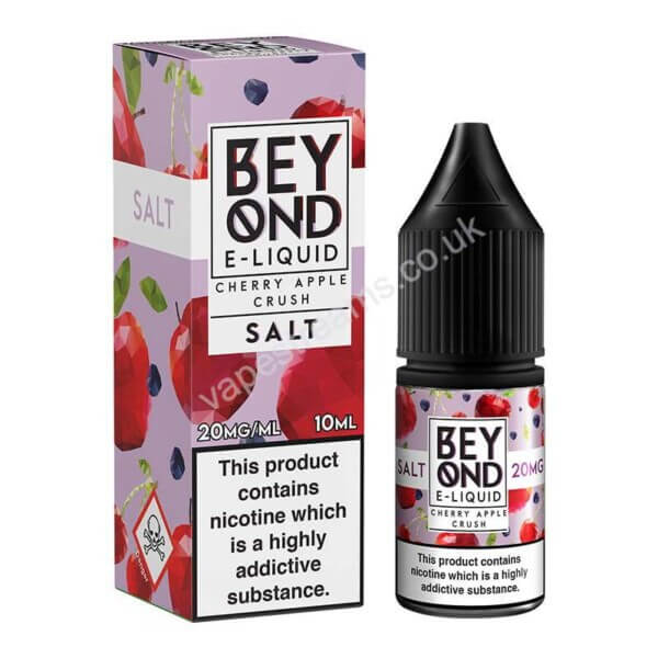 ivg beyond salt cherry apple crush nic salt eliquid bottle with box