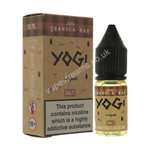 Java Granola Bar 10ml Nicotine Salt Eliquid By Yogi Salt 1
