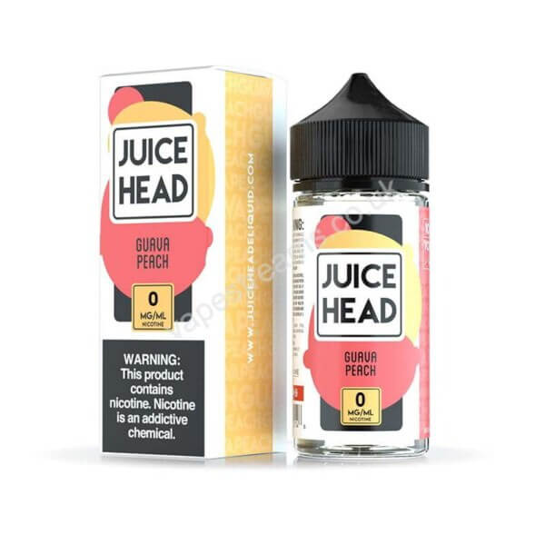 juice head guava peach 100ml eliquid shortfill bottle with box