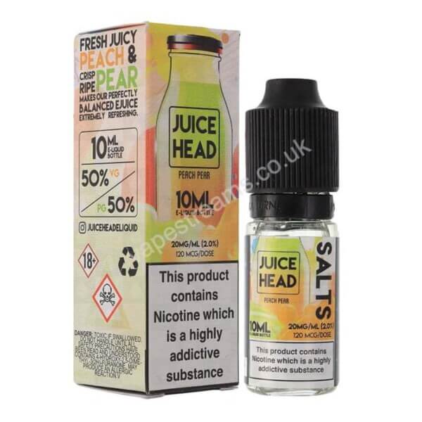 Juice Head Peach Pear Nicotine Salt Eliquid Bottle With Box