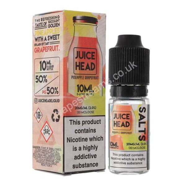 Juice Head Pineapple Grapefruit Nicotine Salt Eliquid Bottle With Box