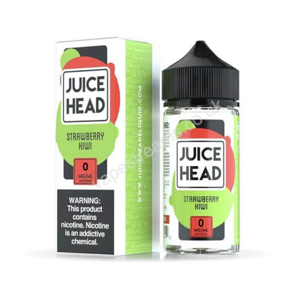 juice head strawberry kiwi 100ml eliquid shortfill bottle with box