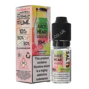 Juice Head Watermelon Lime Nicotine Salt Eliquid Bottle With Box
