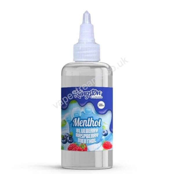 kingston blueberry raspberry menthol 500ml eliquid bottle