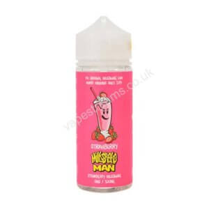 marina vape strawberry milkshake man 100ml e liquid shortfill bottle