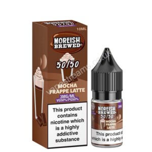 Mocha Frappe Latte 10ml 50 50 Eliquid Bottle With Box By Moreish Brewed 5050