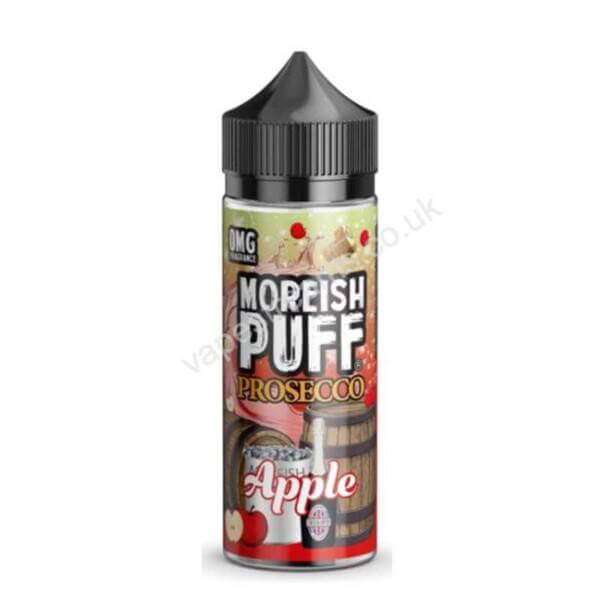 moreish puff prosecco apple 100ml eliquid shortfill bottle