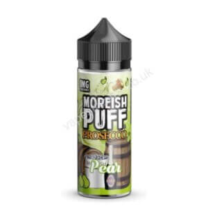 moreish puff prosecco pear 100ml eliquid shortfill bottle
