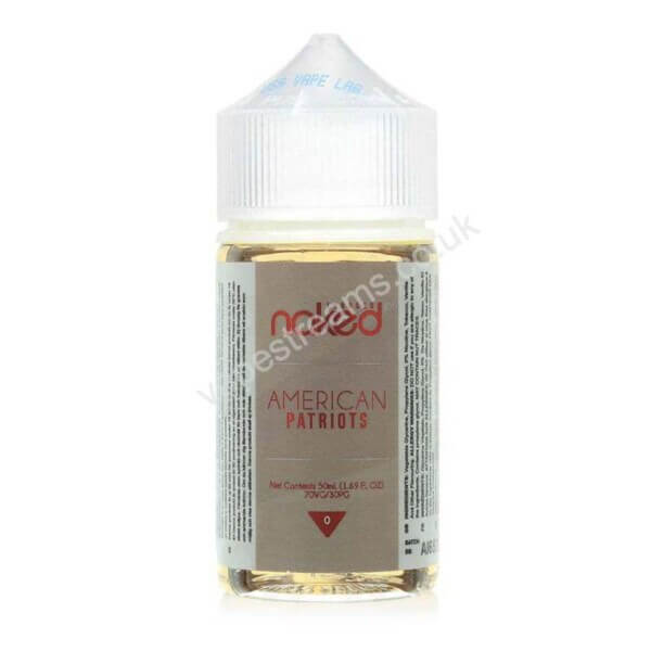 Naked Tobacco American Patriots 50ml Eliquid Shortfill Bottle