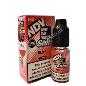 New Day Vapes Red A 10ml Nic Salt Eliquid Bottle With Box