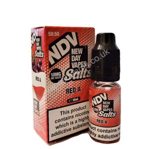 New Day Vapes Red A 10ml Nic Salt Eliquid Bottle With Box