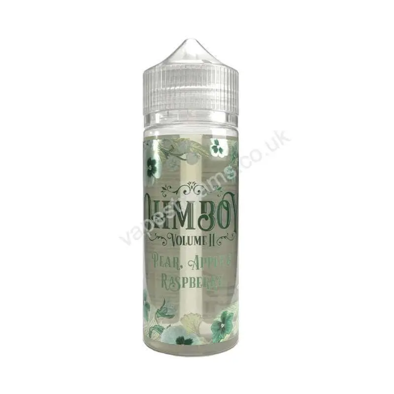 ohm boy vol 2 pear apple raspberry e liquid shortfills 100ml bottle 1