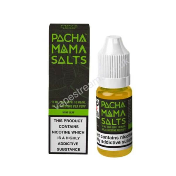pacha mama mint leaf nicotine salt eliquid by ccd
