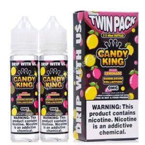 Pink Lemonade 2x50ml Eliquid Shortfill Bottles With Box By Candy King Bubblegum