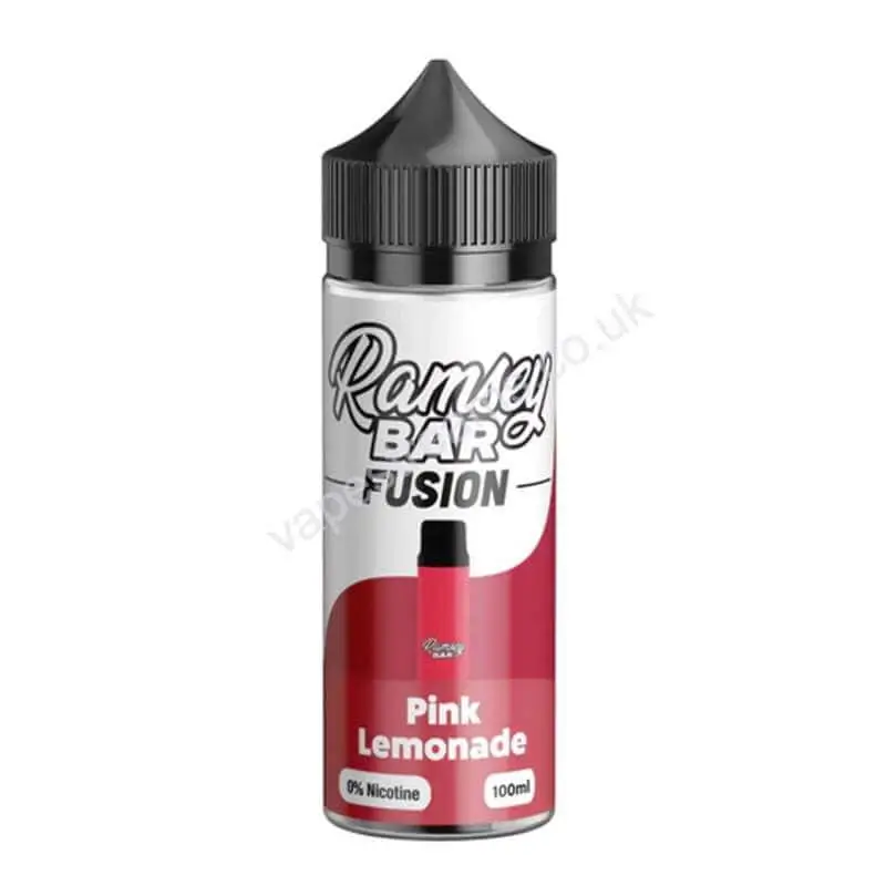 ramsey bar fusion pink lemonade 100ml eliquid shortfill bottle