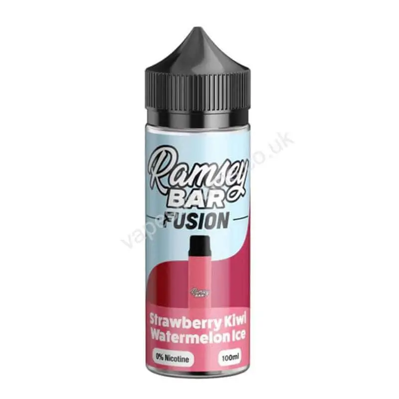 ramsey bar fusion strawberry kiwi watermelon ice 100ml eliquid shortfill bottle