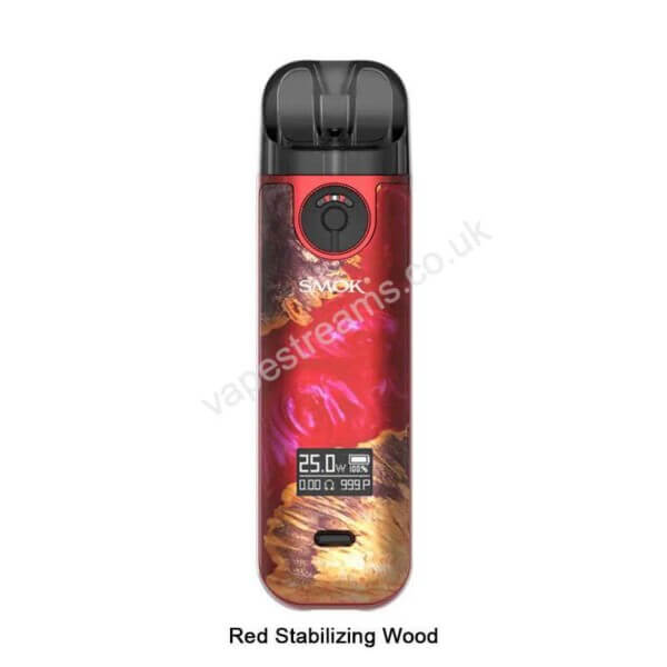 red stabilizing wood smok novo 4 vape pod kit