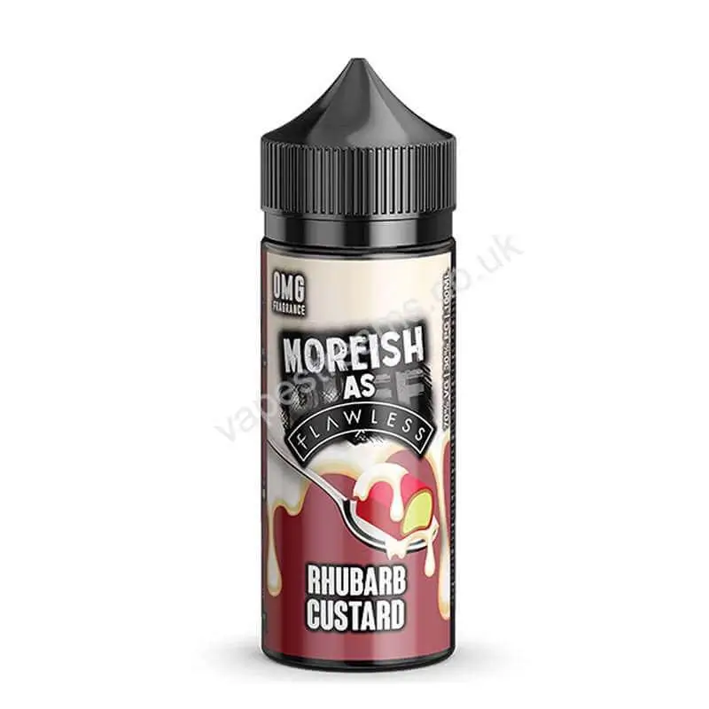 Rhubarb Custard 100ml Eliquid Shortfills By Moreish As Flawless Custard
