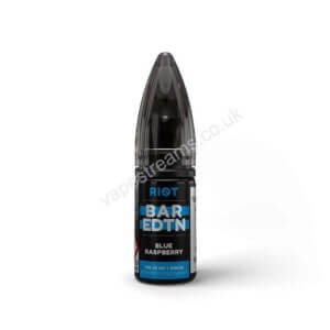 riot bar edtn blue raspberry nic salt e liquid 10ml bottle