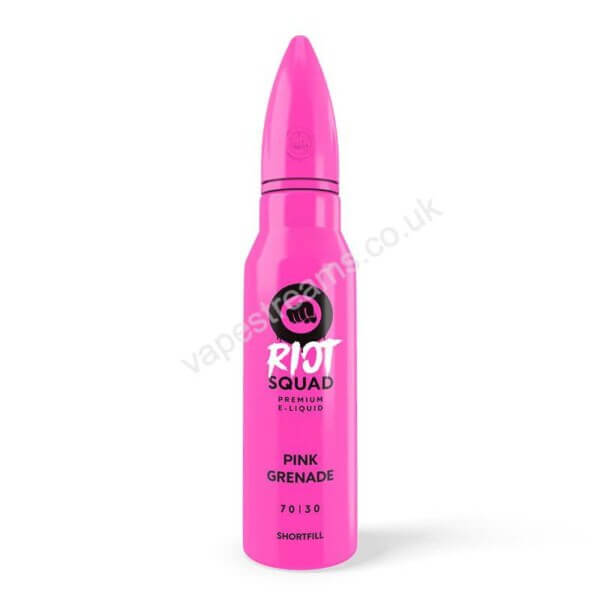 Riot Squad Pink Grenade 50ml Eliquid Shortfill Bottle