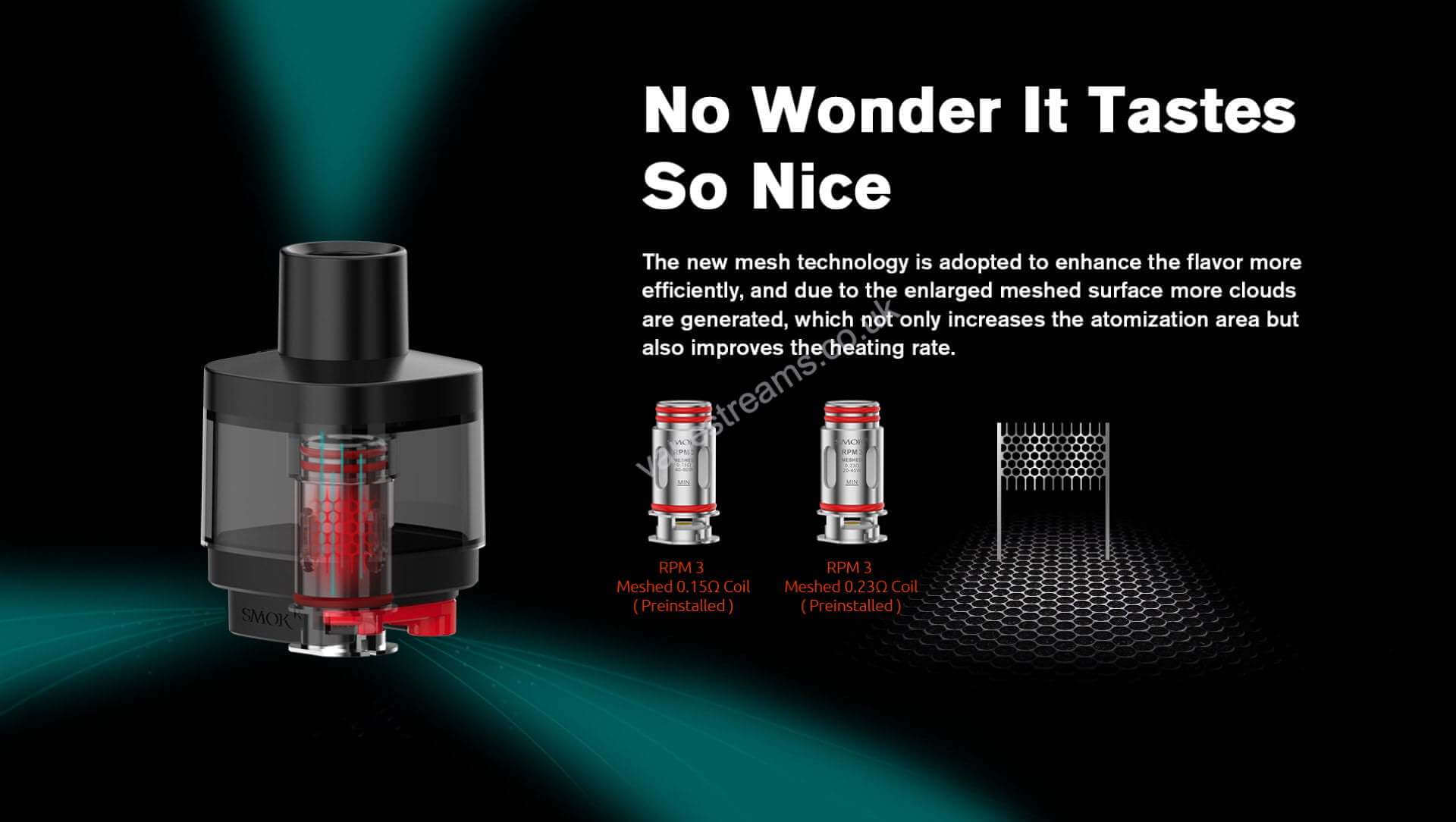 smok rpm 5 pro pod kit cartridge and replacement coils features