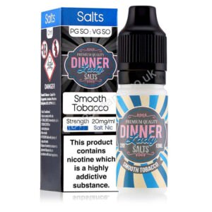 Smooth Tobacco 10ml Nicotine Salt Eliquid By Dinner Lady Salts