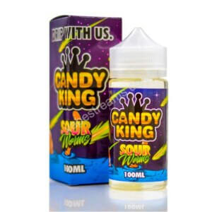 Sour Worms 100ml E Liquid Shortfill Bottle By Candy King