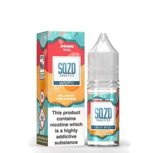 Sqzd Salts On Ice Blood Orange Nicotine Salt Eliquid Bottle With Box By Sqzd Fruit Co