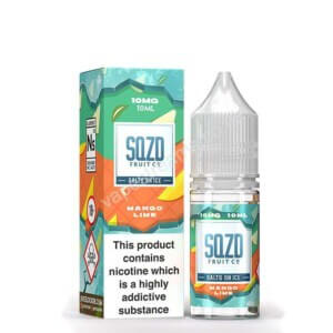 Sqzd Salts On Ice Mango Lime Nicotine Salt Eliquid Bottle With Box By Sqzd Fruit Co