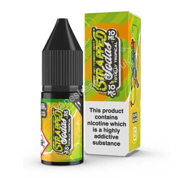 Strapped Sodas Totally Tropical Nic Salt Eliquid 10ml Bottle With Box