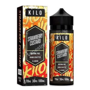 Strawberry Custard 100ml Eliquid Shortfill Bottle With Box By Kilo Eliquids