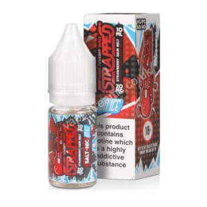 Strawberry Sour Belt On Ice Nicotine Salt Eliquid Bottle With Box By Strapped Salt Nic