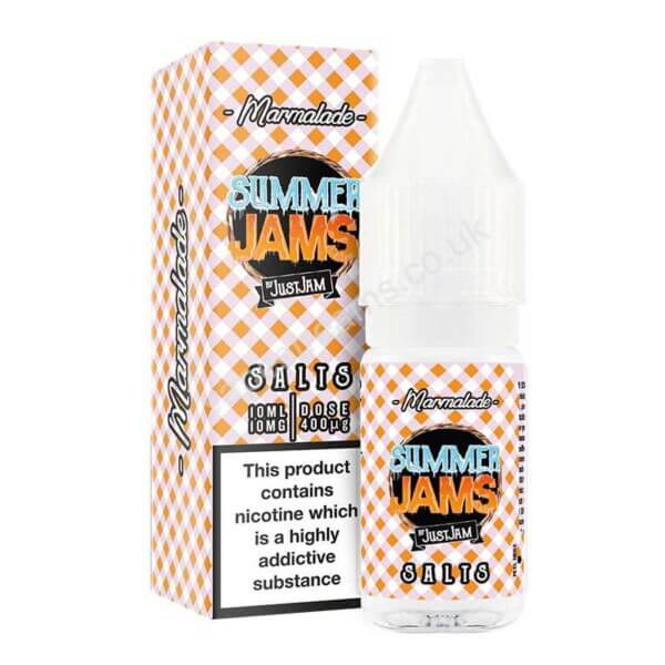 Summer Jams Marmalade Nicotine Salt Eliquid Bottle With Box By Just Jam