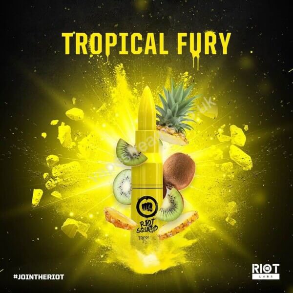 Tropical Fury 50ml Eliquid Shortfill Bottle By Riot Squad 1