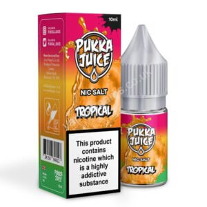 Tropical Nic Salt Eliquid Bottle With Box By Pukka Juice
