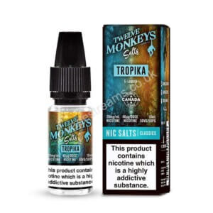 Tropika Nicotine Salt Eliquid By Twelve Monkeys Salts