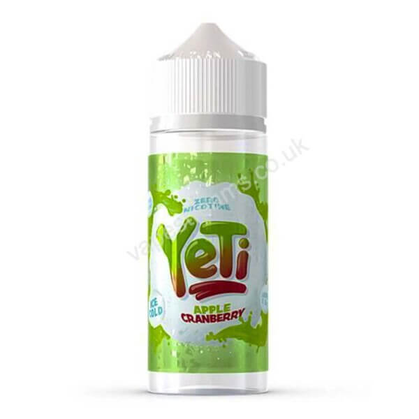 Yeti Apple Cranberry 100ml Eliquid Shortfill Bottle